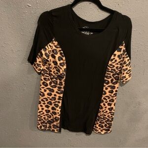 Women’s Crazy Train Leopard Print Blouse